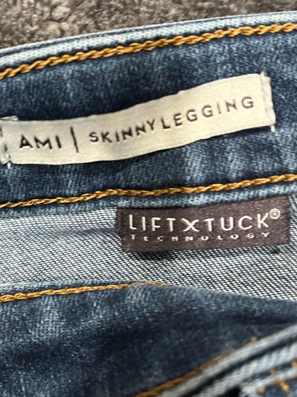 NYDJ Ami Skinny Jeggings Liftxtuck Jeans Size 10P Blue Denim Casual